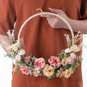 พวงดอกไม้ประดิษฐ์ CallaFloral กุหลาบ คาเมลเลีย พลาสติก ทำมือ ตกแต่งผนัง งานแต่งงาน ตกแต่งบ้าน สไตล์โมเดิร์น - Product Image 2