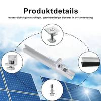 Ensemble de pistes de support solaire en alliage d'aluminium en forme de U Produit de services de forgeage