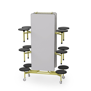 Bằng Gỗ Hiện Đại Gấp Quán cà phê Bảng Bộ 12 Chỗ Ngồi Trường Đại Học Gấp Di Động Căng tin Bảng - Product Image 2