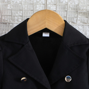 Completo Moda Bambina: Giacca e Vestito in Due Pezzi, Stile Europeo e Americano, Abbigliamento Nero per Bambine - Product Image 5