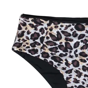 Stampa leopardata donna stringa bikini set costumi da bagno da donna 2024 nuovo design hot sexy spiaggia all'ingrosso OEM custom factory