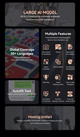Mini traductor de idiomas AI magnético inteligente Voz AI Automáticamente Traductor de idiomas en línea sin conexión Traductores cara a cara
