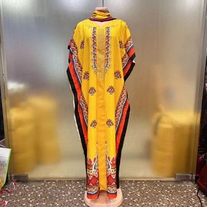 Neues Lässiges Loses Bedrucktes Heißes Diamant-Nigerianisches Mode-Design Elegantes Afrikanisches Damen-Langkleid - Product Image 6