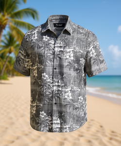Camicia a Maniche Corte Floreale Tommy Bahama da Uomo Philadelphia Eagles, Traspirante per Vacanze Estive, 100% Cotone Popeline - Product Image 2