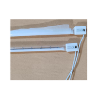 Lampu Pemanas Kaca Kuarta Putih Setengah 1000mm 220v 2000w, Lampu Pemanas Inframerah Gelombang Pendek untuk Mesin Tiup PET