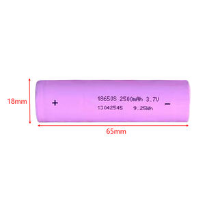 <span class=keywords><strong>18650</strong></span> 3,7 V 2500mAh 2600mAh Batería de iones de litio cilíndrica recargable para bicicletas eléctricas/Scooters Stock a granel disponible - Product Image 2