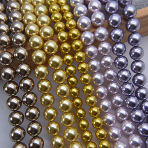 Cristal <span class=keywords><strong>gris</strong></span> verre bijoux à bricoler soi-même faisant des accessoires plein trou rond perles en vrac perles naturelles couleur collier et bracelet - Product Image 6