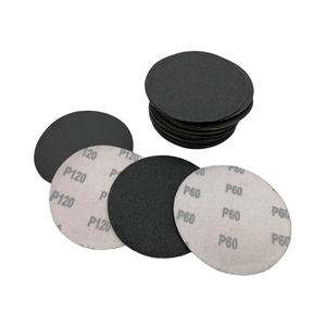 Disco de Papel de Lija Negro de 4.5/5/6 Pulgadas (115/125/150 mm) a Precio de Fábrica, Disco de Lija de Carburo de Silicio con Velcro para Pulir Mármol - Product Image 2