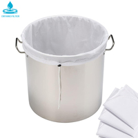 Brew Bags Extra grote herbruikbare 250 micron fijnmazige zak voor fruit, cider, appel, druivenwijn, pers, trekkoord, zeven.