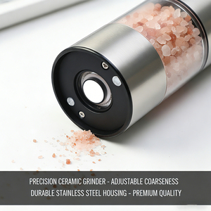 Dual Speed Adjustable Type-C Rechargeable Salt and <b>Pepper</b> Set 95ml Large Capacity for Dining Table Seasoning - Product Image 4