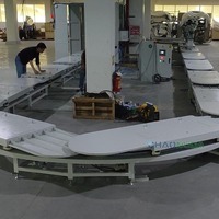 Système d'assemblage robotisé automatique pour panneaux de porte automobiles de type anneau sur chaîne de production
