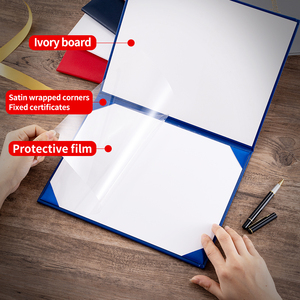 Maroon Hard Cover titolare del titolo 8.5x11 titolare del certificato copertura del certificato del titolo di graduazione - Product Image 4