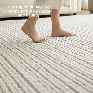 Alfombra de Nueva Zelanda Tejida a Máquina de Alta Gama, Estilo Italiano Minimalista para Sala de Estar, Dormitorio, Mesa de Centro, Lujo Superior para Villa - Product Image 2
