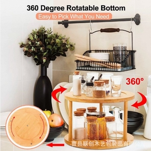 Suministro directo de fábrica, estante de almacenamiento de pie de 2 niveles personalizado, soporte multifunción para frutas y verduras para el hogar para la cocina - Product Image 4