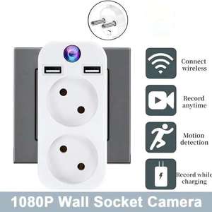 128GB 110 ° góc rộng <span class=keywords><strong>wifi</strong></span> tường ổ cắm máy ảnh - Product Image 4