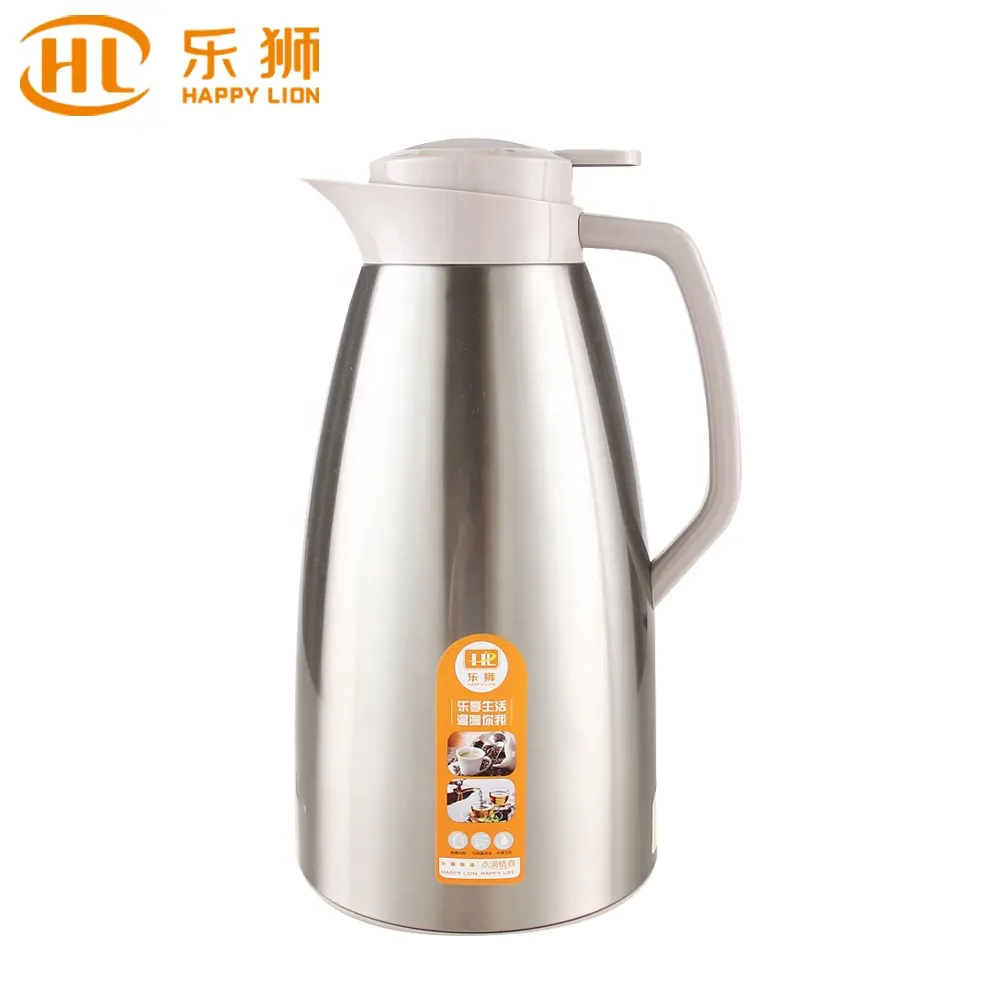 HAPPY LION Coffee teiera caraffa 1.3L saldatura corpo in acciaio inossidabile Thermos interno in vetro Thermos Thermos