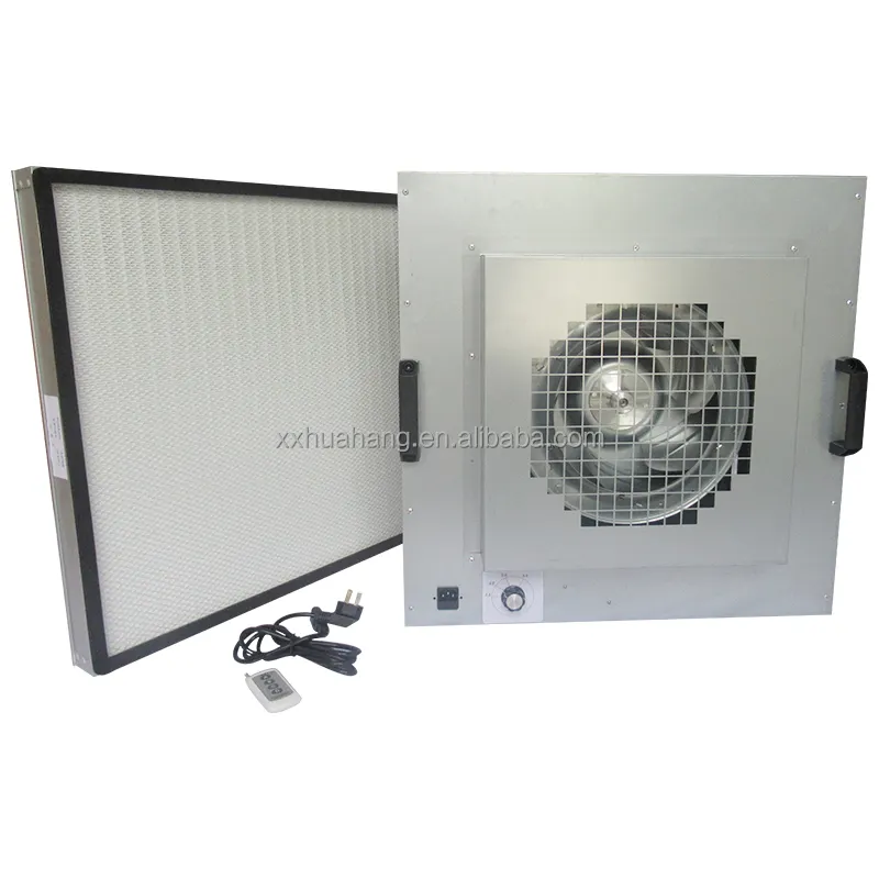 Huahang Aangepast Luchtfilterelement Hepa Paneelfilter Met Ventilator Voor Luchtfiltratiesysteem