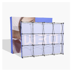 Kit <span class=keywords><strong>de</strong></span> Exhibición Multi-Pantalla Plegable, Montaje Rápido sin Herramientas, Fondo Plegable, Impresión <span class=keywords><strong>de</strong></span> Tela Personalizada OEM, Pared <span class=keywords><strong>de</strong></span> Exhibición - Product Image 2
