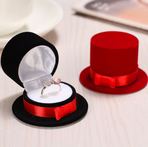 2024 nuevo estilo Venta caliente encantador helado forma terciopelo joyero anillo vitrina para venta al por menor - Product Image 4