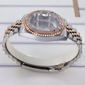 Boîtier de montre unisexe en acier pour plongée, étanche 20 ATM, verre saphir, pour mouvements <span class=keywords><strong>Seiko</strong></span> NH35 NH36/38 8215, <span class=keywords><strong>bracelet</strong></span> Jubilee, pièces de rechange - Product Image 4