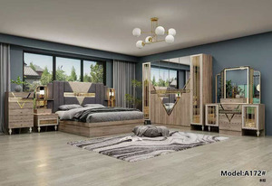 Meubles De Chambre <strong>a</strong> Coucher Complet <strong>Bed</strong> <strong>Set</strong> Economic Mdf King Bedroom <strong>Set</strong> Wood <strong>Full</strong> Modern Bedroom Furniture <strong>Set</strong> - Product Image 6