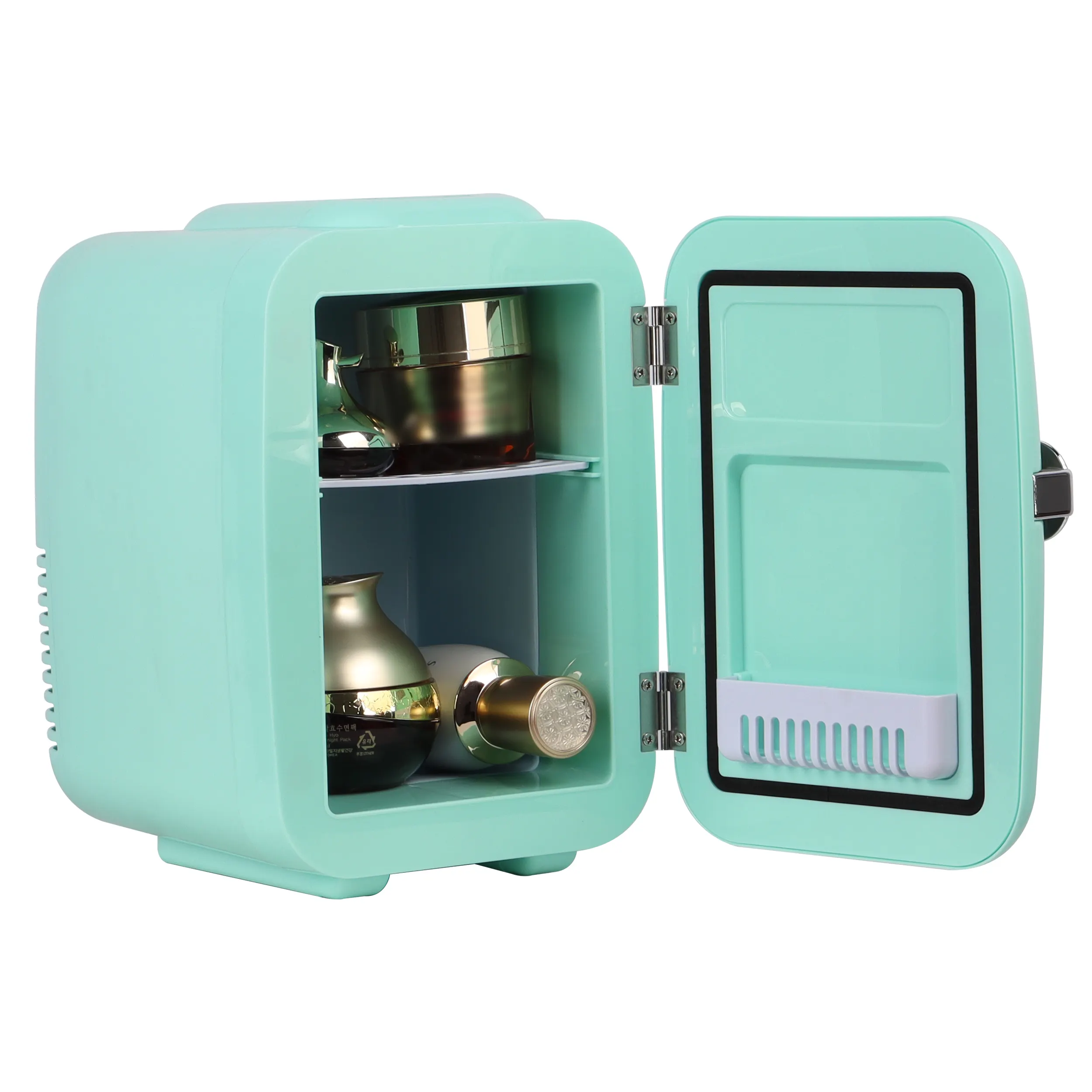 Mini frigo 4 litri/6 può portatile termometrico refrigeratore e più caldo per la cura della pelle frigo per alimenti