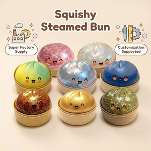 Meraviglioso Giocattolo Antistress a Forma di Cubo, Morbido e Divertente, con Glitter, a Forma di Raviolo/Baozi, in TPR, per Alleviare lo Stress, un Successo Transfrontaliero - Product Image 1