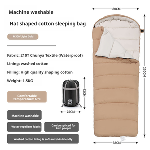 <span class=keywords><strong>Sac</strong></span> <span class=keywords><strong>de</strong></span> <span class=keywords><strong>couchage</strong></span> enveloppant en pongé connectable quatre saisons, lavable en machine, simple/double, pour le camping en extérieur et l'hygiène hôtelière - Product Image 6