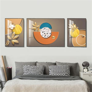 Venta al por mayor de porcelana de cristal pintura <span class=keywords><strong>obra</strong></span> de arte para pared Hotel hogar sala de estar decoración de pared - Product Image 4