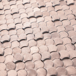 Mosaïque Métallique 3D en Aluminium Style Luxe, Couleur Bronze, Mini Coquille pour Décoration Murale - Product Image 2