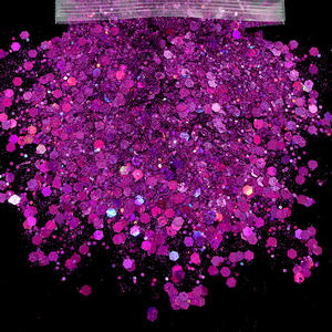 Glitter Powder Glitter 50g Handy Shell Kleidungs stück Schuhe Tassen Mixed Plastic Großhandel Bulk Polyester Scrap Chunky Schuhe 2 Bag - Product Image 3