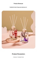Ornement en verre flottant pour aromathérapie sans flamme, DIY, avec fleurs séchées et huiles essentielles, pour intérieur, flacon vide pour parfum