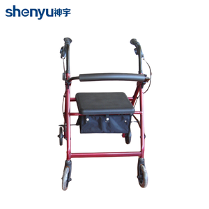 รถเข็นอลูมิเนียมพับได้น้ำหนักเบาล้อใหญ่อุปกรณ์ช่วยในการเดินทางการแพทย์สำหรับผู้สูงอายุการบำบัดเพื่อสุขภาพ - Product Image 3