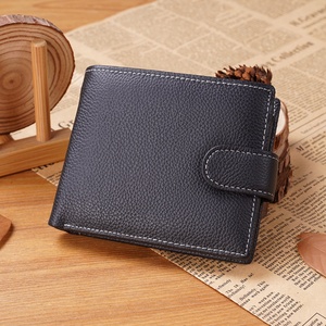 Cartera Corta de Cuero Genuino para Hombre, Cierre de Botón, Estampados de Animales, Diseño Duradero, Uso Diario, Venta al Por Mayor de Fábrica - Product Image 1