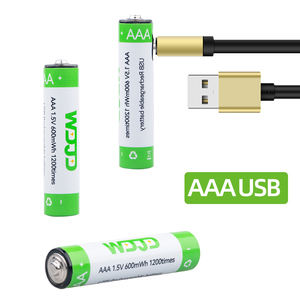 Desain Baru Baterai Ion Litium Tipe C Isi Ulang 1.5V AAA 600mWh dengan Kabel Pengisian Daya 2-In-1 - Product Image 3