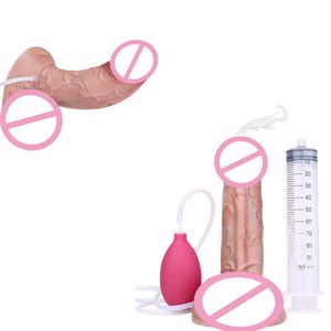 Dildo ultra realista con fuerte succión, de silicona suave y realista, dildo anal, dildo realista con función de eyaculación para mujeres, parejas y principiantes. - Product Image 1