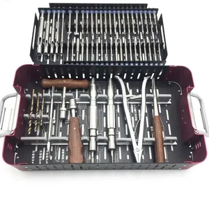56pcs Stainless Steel Orthopedics Screwdriver Kit Surgical Screw Extractor Screw Broken Removal Orthopaedic Instruments