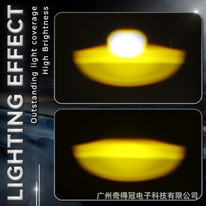 Motorcycle <b>Spotlights</b> 2 Lens Condensing Lens Aviation Aluminum 2700LM Front LED Headlights for Retrofit Upgrade - Product Image 3
