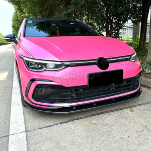<b>For</b> VW Golf MK8 GTI 2020-2024 Body Kit Front Bumper Lip Carbon Fiber Look Sport Style Front Bumper <b>Diffuser</b> <b>Car</b> Accessories - Product Image 4