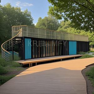 Maisons préfabriquées à bas prix, nouveau design 2025, avec équipement de café complet, maisons conteneurs, maisons préfabriquées de 20 pieds, mini-maison d'expédition - Product Image 2