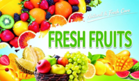 Papier peint personnalisé avec des fruits frais, murale pour magasin de fruits, fond mural aux fruits colorés, papier peint décoratif pour supermarché