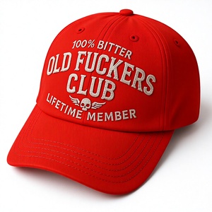 <span class=keywords><strong>Casquette</strong></span> de baseball brodée pour le commerce transfrontalier, No Side Old Fuckers Club Old <span class=keywords><strong>Guy</strong></span> Club, en coton, protection solaire, réglable - Product Image 1
