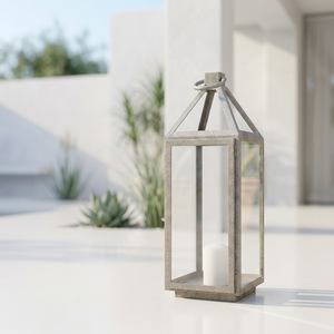 Elegant Handmade Metal Candle Holder <b>Lantern</b> with Patterned Color for Home & Garden Christmas & Easter Decor - Product Image 1