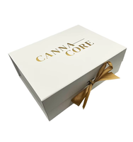 Boîte cadeau magnétique rigide de luxe haut de gamme avec logo personnalisé, revêtement UV, ruban, pour robe de mariée, chemises, chaussures, vêtements pour bébés