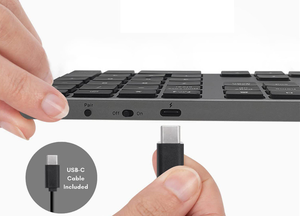 ปุ่มกดตัวเลข35ปุ่ม2.4G + BT, ปุ่มตัวเลขโหมดคู่ปิดเสียงเข้ากันได้กับโทรศัพท์มือถือและคอมพิวเตอร์ - Product Image 4