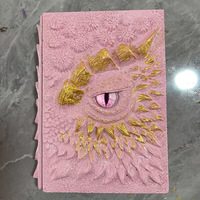 Carnet Dragon Eye : Artisanat en résine 3D créatif, œil du diable en relief, design unique inspiré du dragon pour journal intime