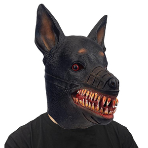 Máscara de Cabeza de Perro Zombi Aterrador al por Mayor, Accesorios de Disfraz de Terror, Cabeza de Animal Realista, Máscaras de Fiesta de Disfraces de Halloween - Product Image 1