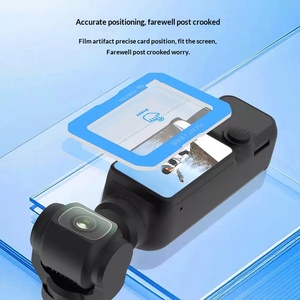 Protection d'écran en verre trempé anti-rayures 9H transparente avec applicateur instantané facile et plateau d'installation pour DJI Action 3 4 5 Pro - Product Image 3