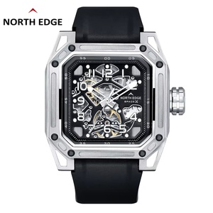 NORTH EDGE SPACE X New <b>Mechanical</b> <b>Watches</b> for Business Men ST2551 Automatic <b>Watch</b> Luxury Skeleton Silicone 10Bar - Product Image 1