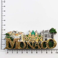 Monaco Monte Carlo Magnetic Racing Championship Cadeaux Casino Tourisme Réfrigérateur Souvenir Vente en gros Aimant de réfrigérateur Monaco personnalisé
